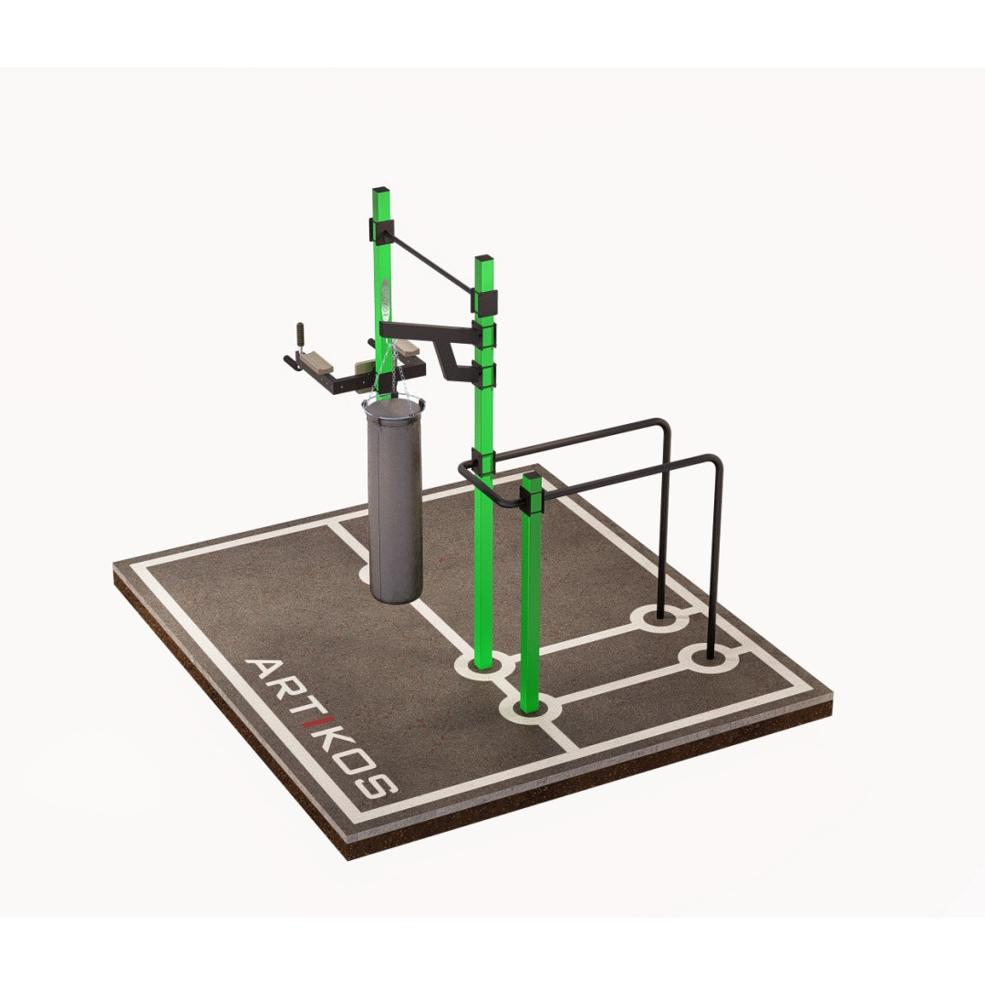 Турнік вуличний з брусами ARTIKOS S-6