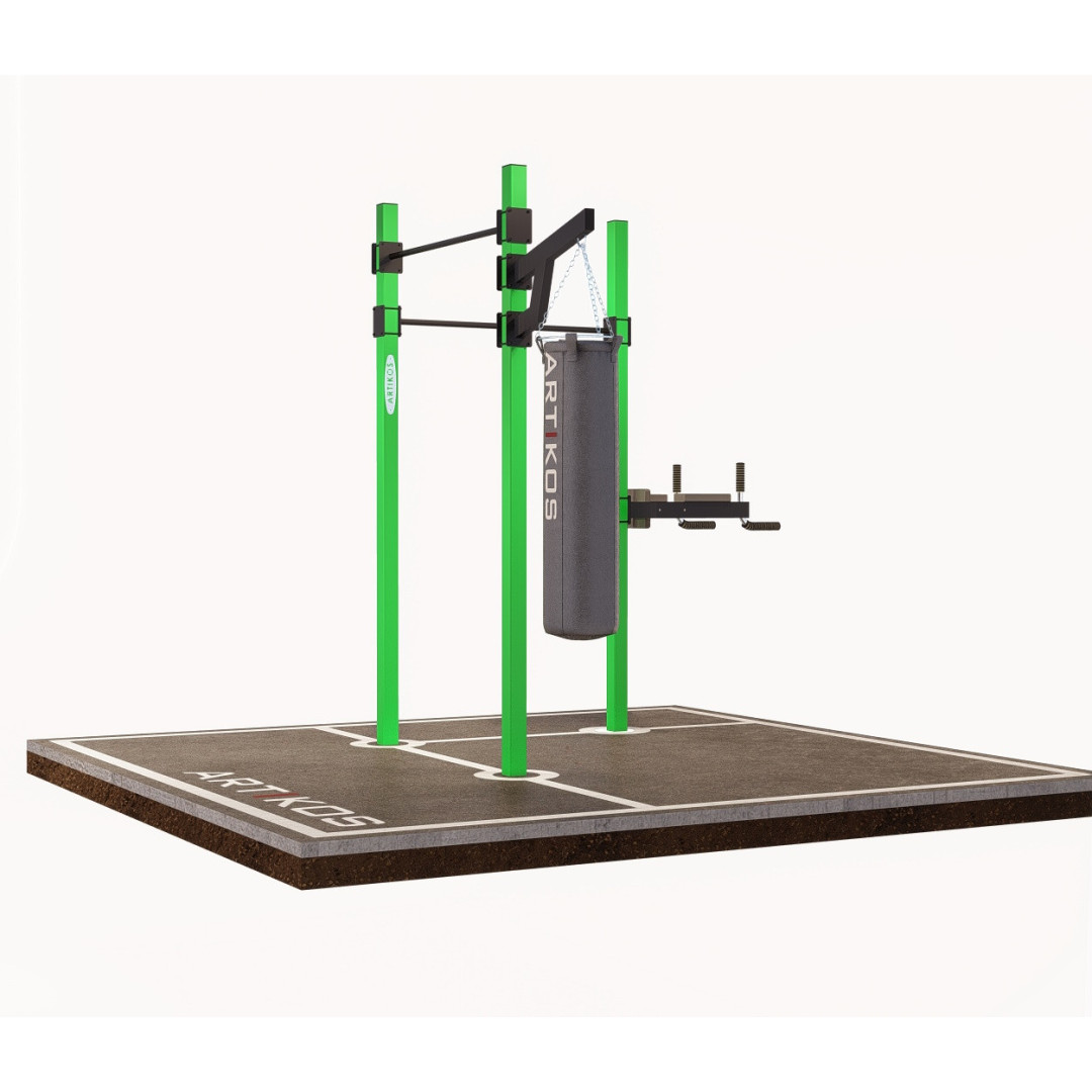 Турнік вуличний подвійний з брусами ARTIKOS S-8