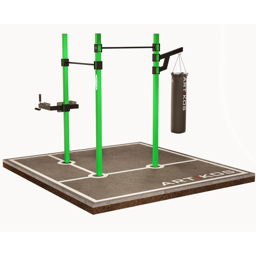 Турнік вуличний подвійний з брусами ARTIKOS S-8