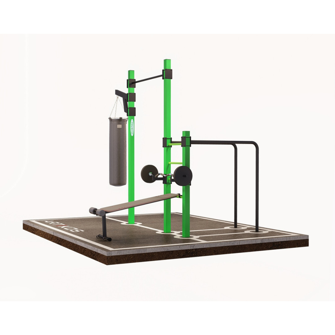 Турнік вуличний з брусами ARTIKOS S-6-2