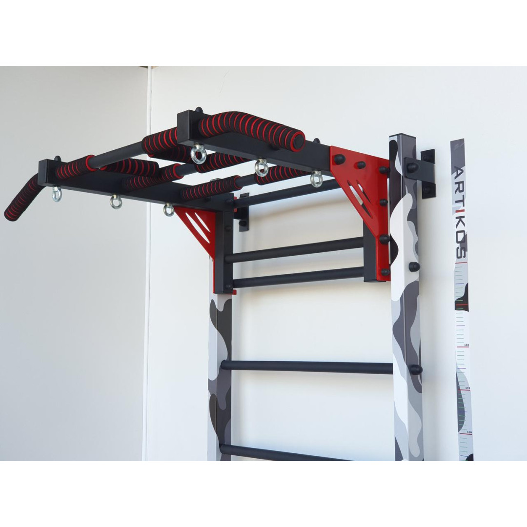 Шведська стінка мілітарі з дитячим набором та матом