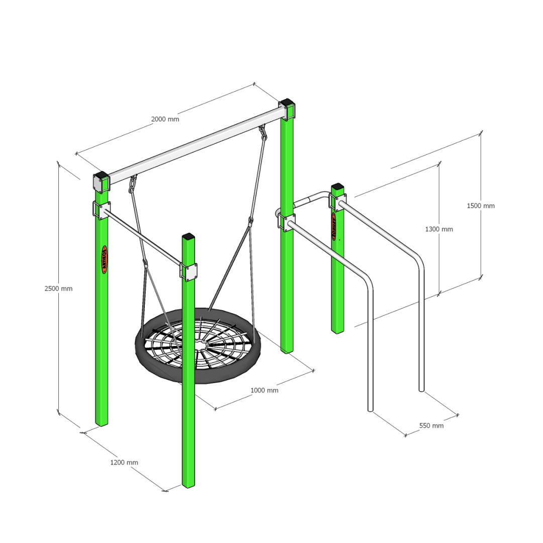 Вуличний спортивний комплекс ARTIKOS K-2